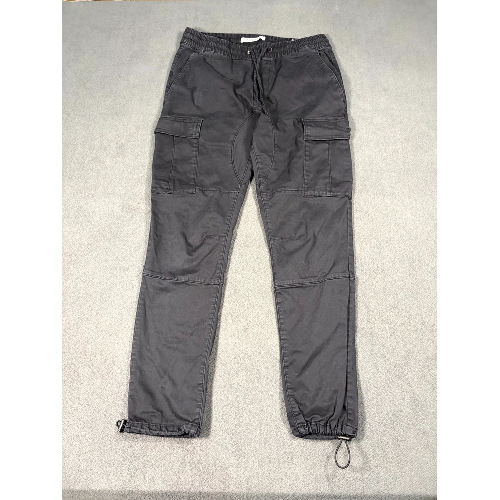 PacSun Cargo Pants Womens Medium Black Skinny Leg Utility Pockets Drawstring